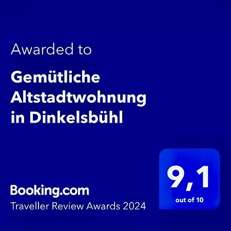 Gemuetliche Altstadtwohnung In 丁克尔斯比尔 外观 照片